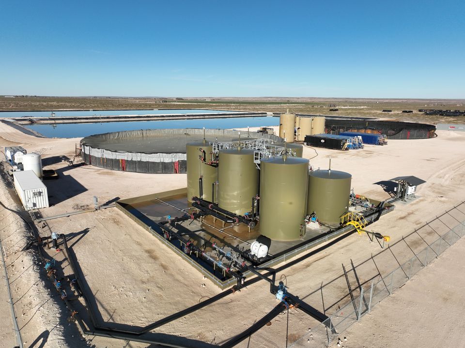 Lea County oil skimming, recycle, storage and transfer facility